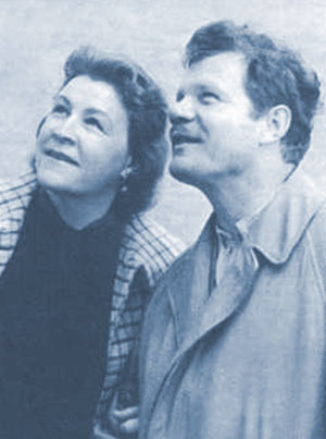 М. Пуговкин с женой Александрой Николаевной
